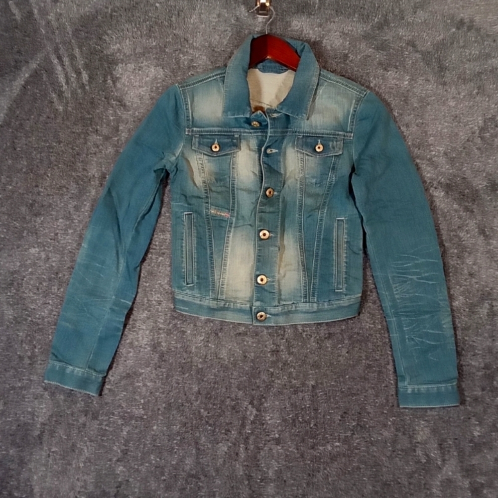 Diesel fringi ne denium y2k festival rodeo  Preppy women's jacket xxs